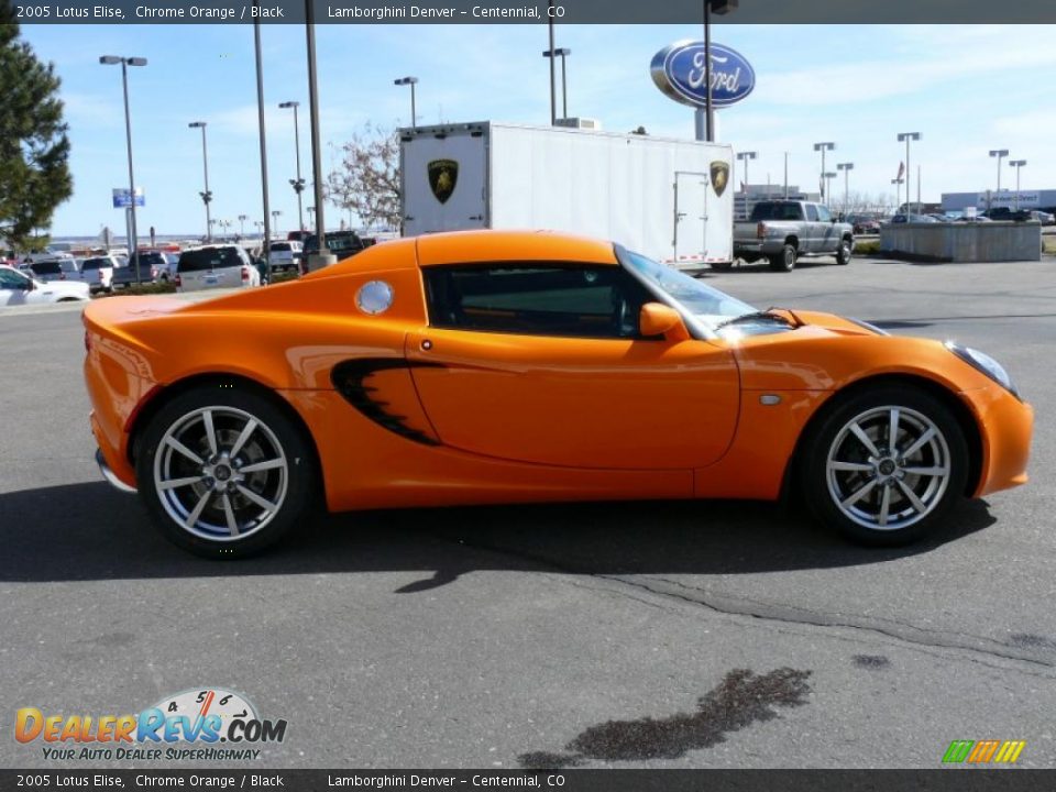 2005 Lotus Elise Chrome Orange / Black Photo #5