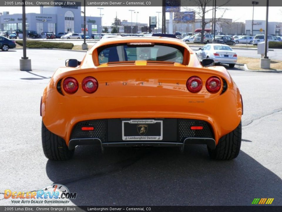 2005 Lotus Elise Chrome Orange / Black Photo #7