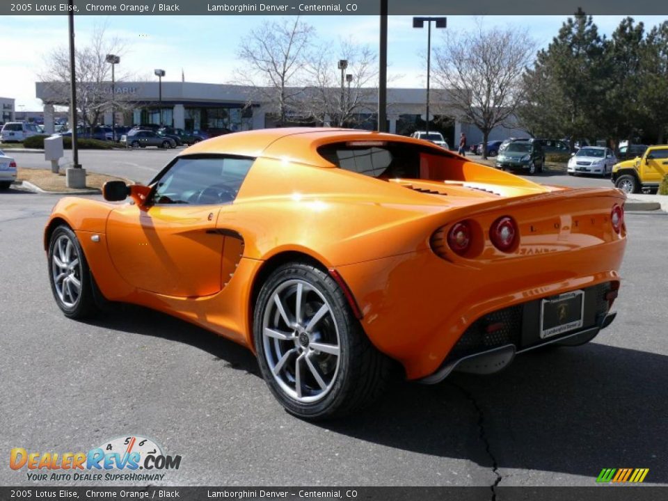 2005 Lotus Elise Chrome Orange / Black Photo #8