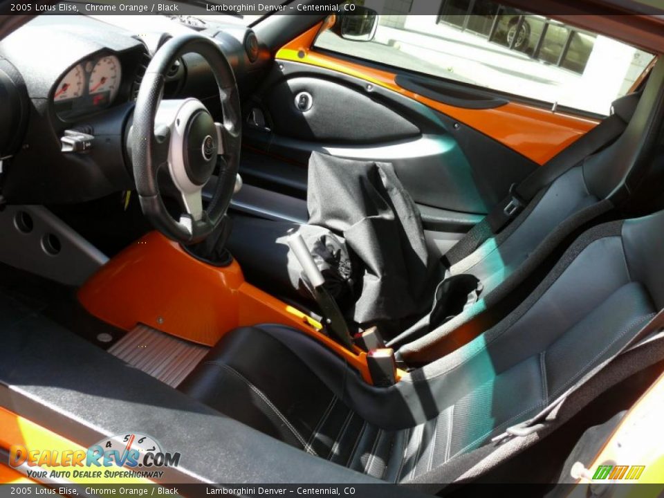 2005 Lotus Elise Chrome Orange / Black Photo #11