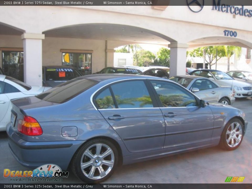 2003 BMW 3 Series 325i Sedan Steel Blue Metallic / Grey Photo #2