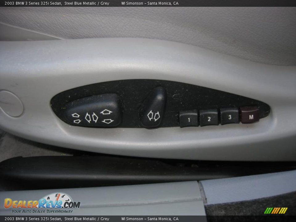 2003 BMW 3 Series 325i Sedan Steel Blue Metallic / Grey Photo #9
