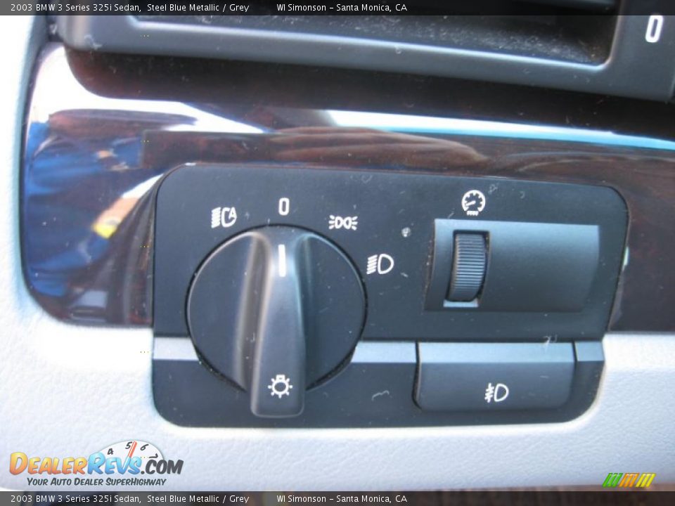 2003 BMW 3 Series 325i Sedan Steel Blue Metallic / Grey Photo #10