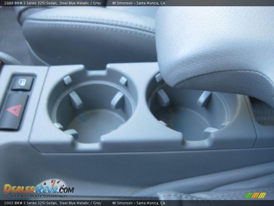 2003 BMW 3 Series 325i Sedan Steel Blue Metallic / Grey Photo #19