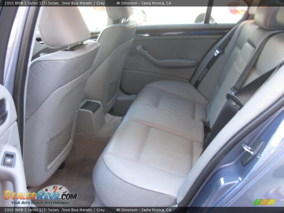 2003 BMW 3 Series 325i Sedan Steel Blue Metallic / Grey Photo #21