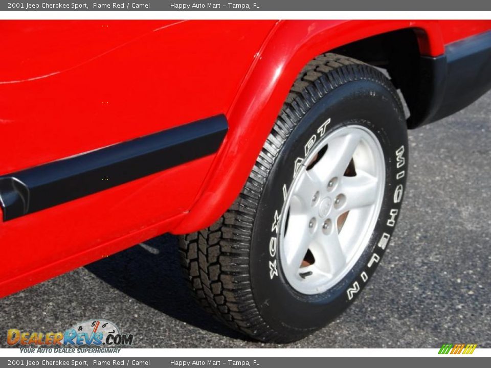 2001 Jeep Cherokee Sport Flame Red / Camel Photo #18
