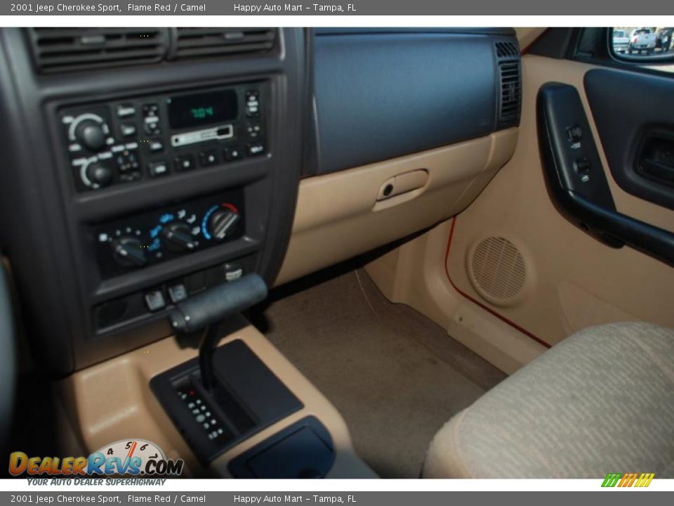 2001 Jeep Cherokee Sport Flame Red / Camel Photo #25
