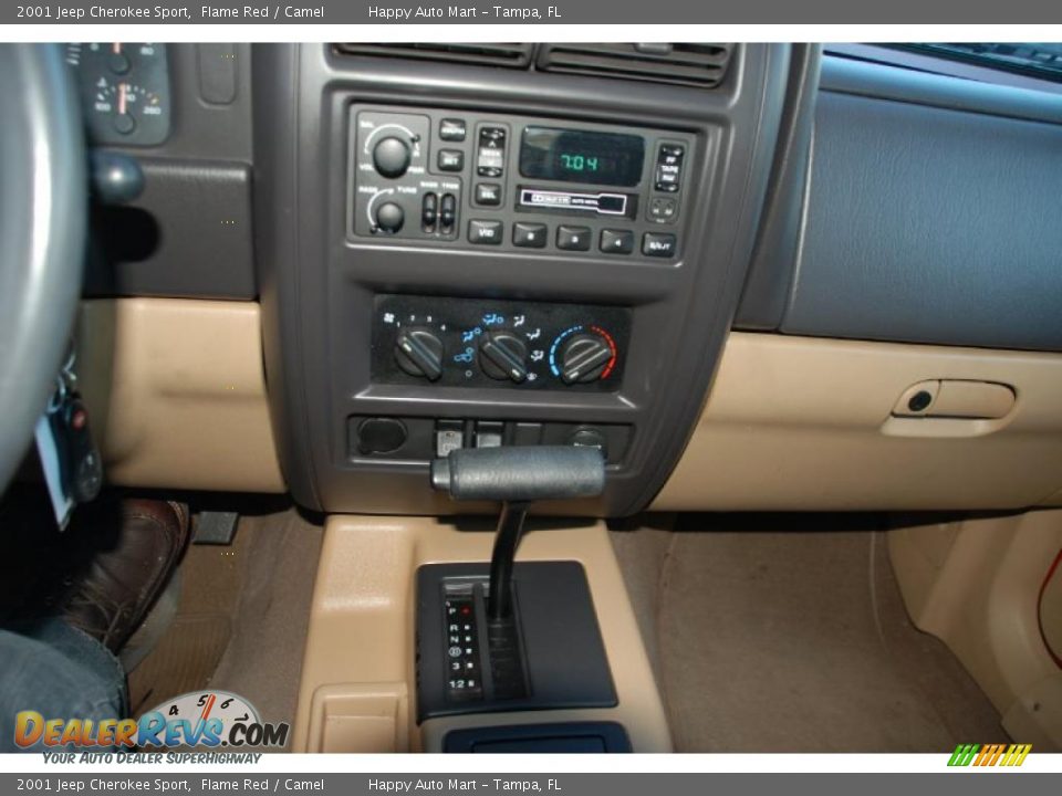 2001 Jeep Cherokee Sport Flame Red / Camel Photo #27