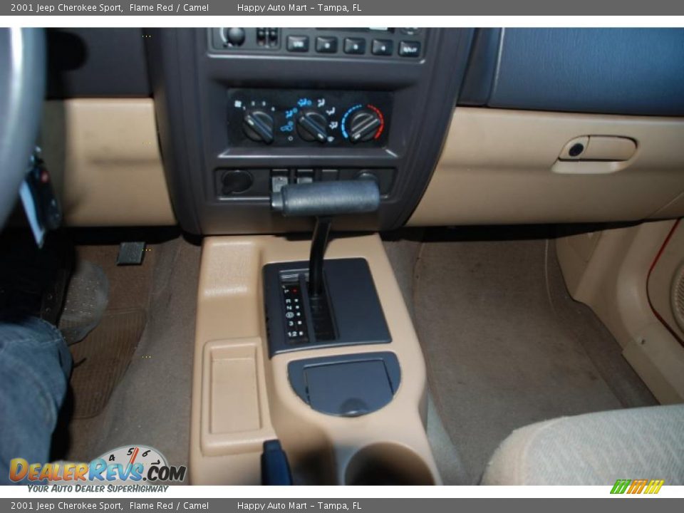 2001 Jeep Cherokee Sport Flame Red / Camel Photo #28