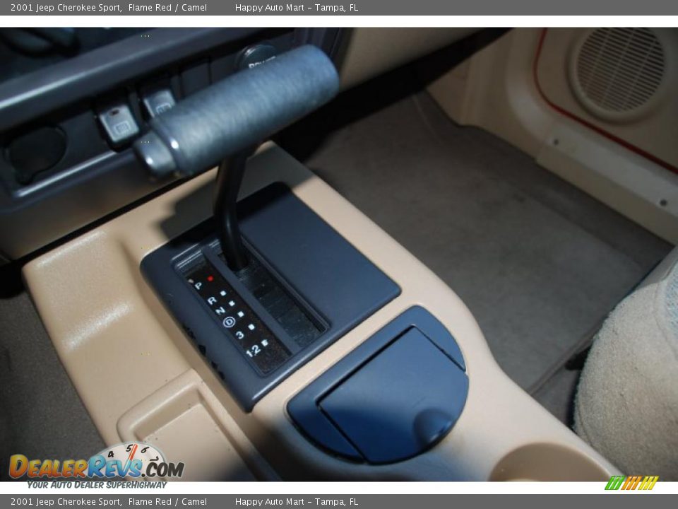 2001 Jeep Cherokee Sport Flame Red / Camel Photo #29