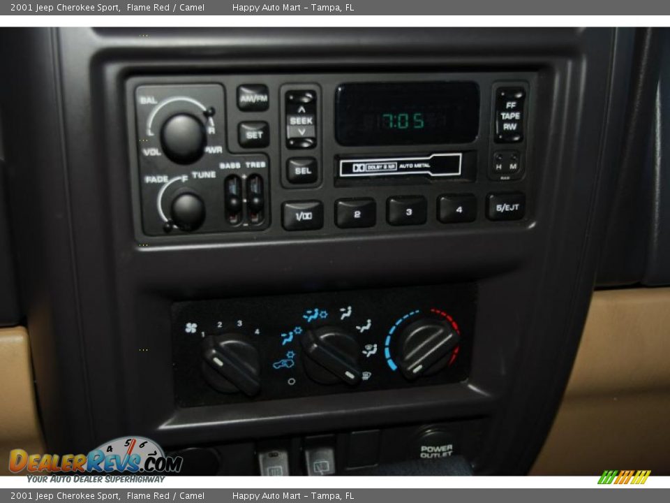 2001 Jeep Cherokee Sport Flame Red / Camel Photo #30