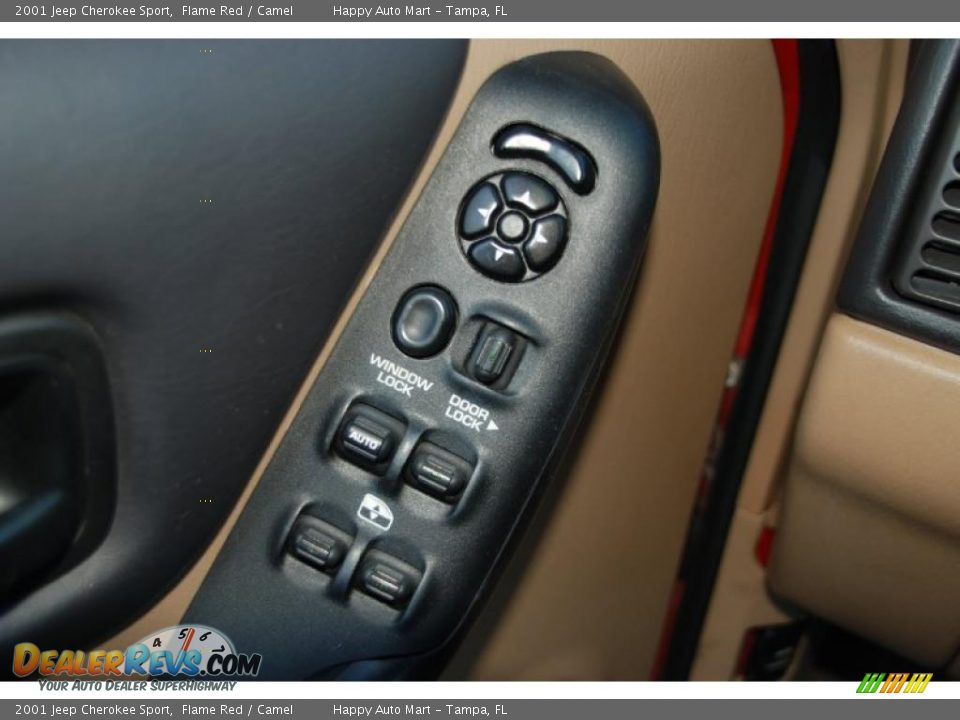 2001 Jeep Cherokee Sport Flame Red / Camel Photo #31