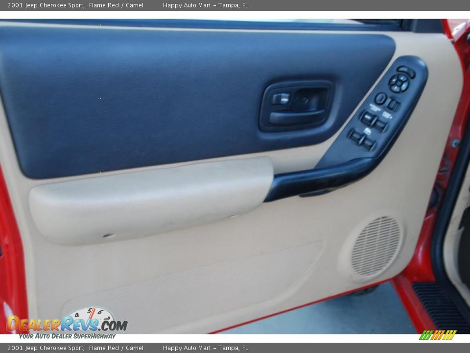 2001 Jeep Cherokee Sport Flame Red / Camel Photo #34