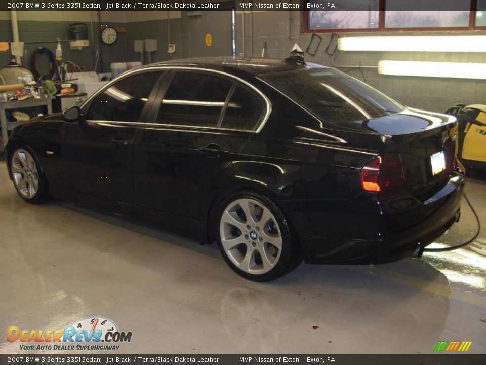 2007 BMW 3 Series 335i Sedan Jet Black / Terra/Black Dakota Leather Photo #3