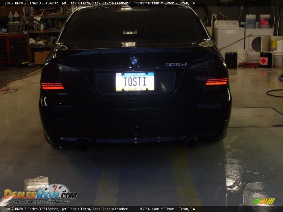2007 BMW 3 Series 335i Sedan Jet Black / Terra/Black Dakota Leather Photo #4