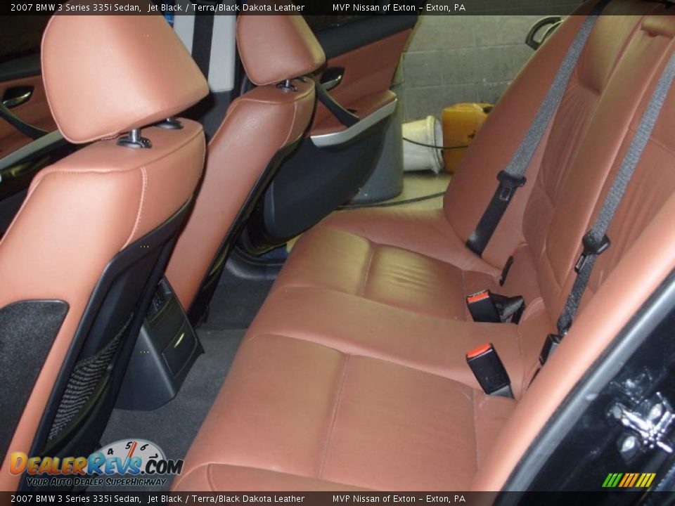2007 BMW 3 Series 335i Sedan Jet Black / Terra/Black Dakota Leather Photo #6