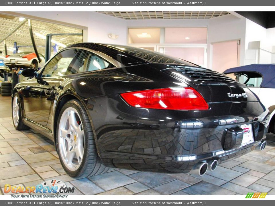 2008 Porsche 911 Targa 4S Basalt Black Metallic / Black/Sand Beige Photo #3