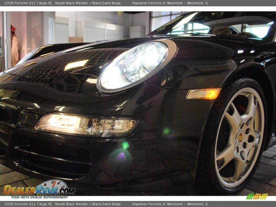 2008 Porsche 911 Targa 4S Basalt Black Metallic / Black/Sand Beige Photo #10