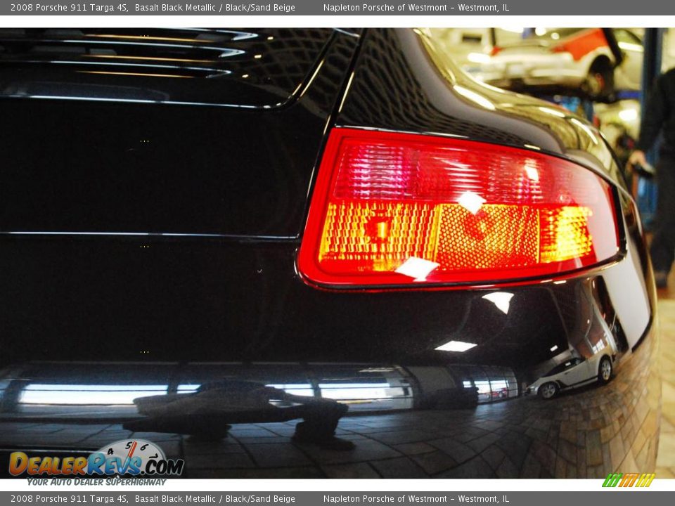 2008 Porsche 911 Targa 4S Basalt Black Metallic / Black/Sand Beige Photo #12