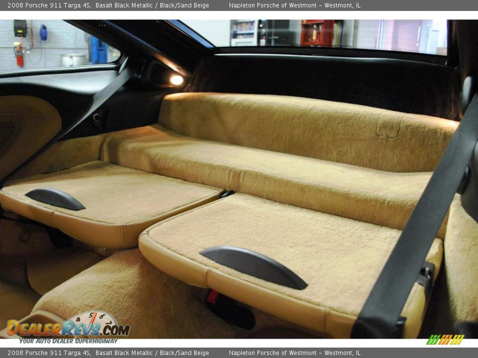 2008 Porsche 911 Targa 4S Basalt Black Metallic / Black/Sand Beige Photo #23