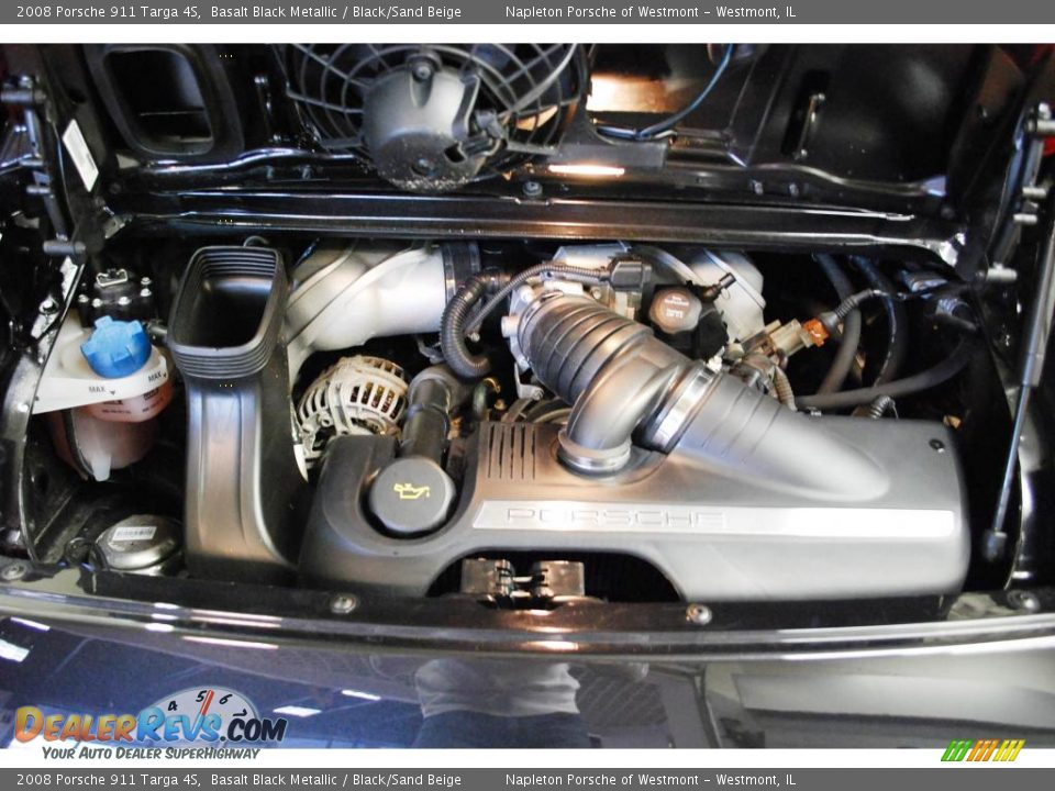 2008 Porsche 911 Targa 4S Basalt Black Metallic / Black/Sand Beige Photo #27