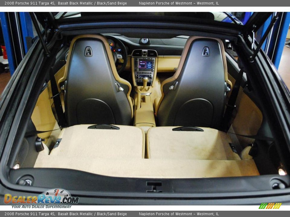 2008 Porsche 911 Targa 4S Basalt Black Metallic / Black/Sand Beige Photo #29