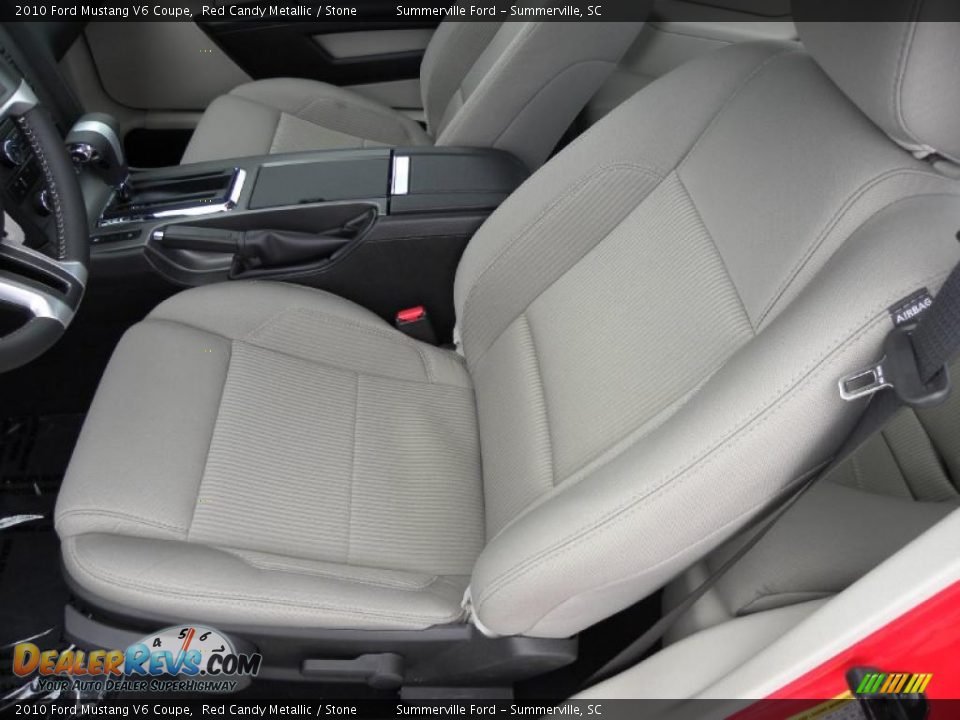 2010 Ford Mustang V6 Coupe Red Candy Metallic / Stone Photo #4
