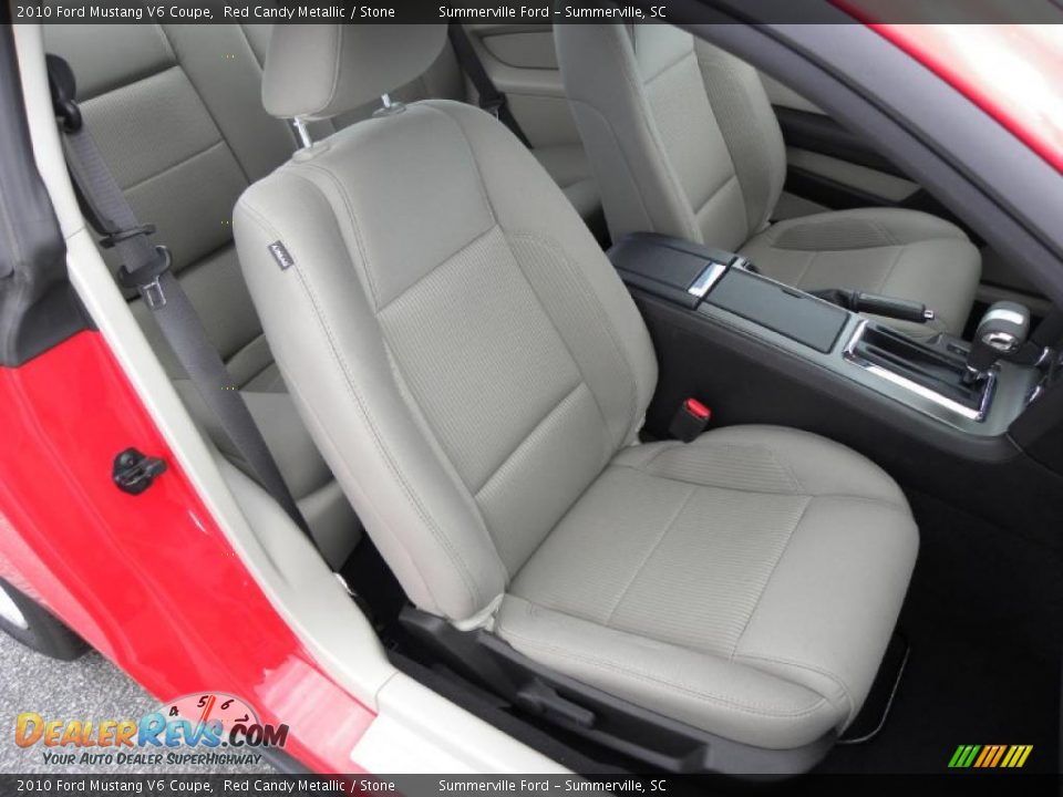 2010 Ford Mustang V6 Coupe Red Candy Metallic / Stone Photo #7