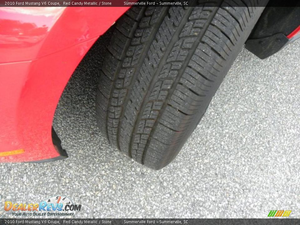 2010 Ford Mustang V6 Coupe Red Candy Metallic / Stone Photo #14