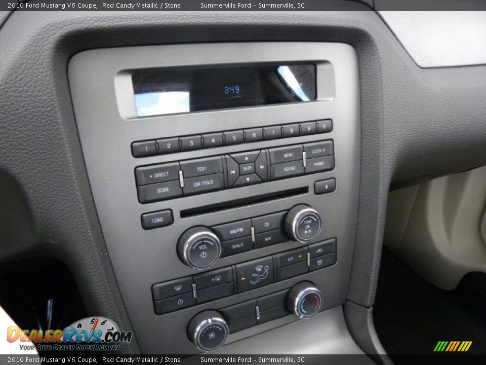 2010 Ford Mustang V6 Coupe Red Candy Metallic / Stone Photo #17