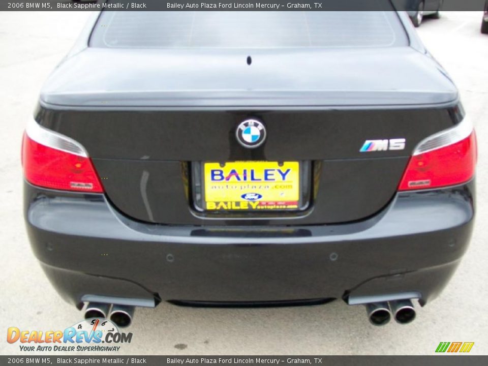 2006 BMW M5 Black Sapphire Metallic / Black Photo #5