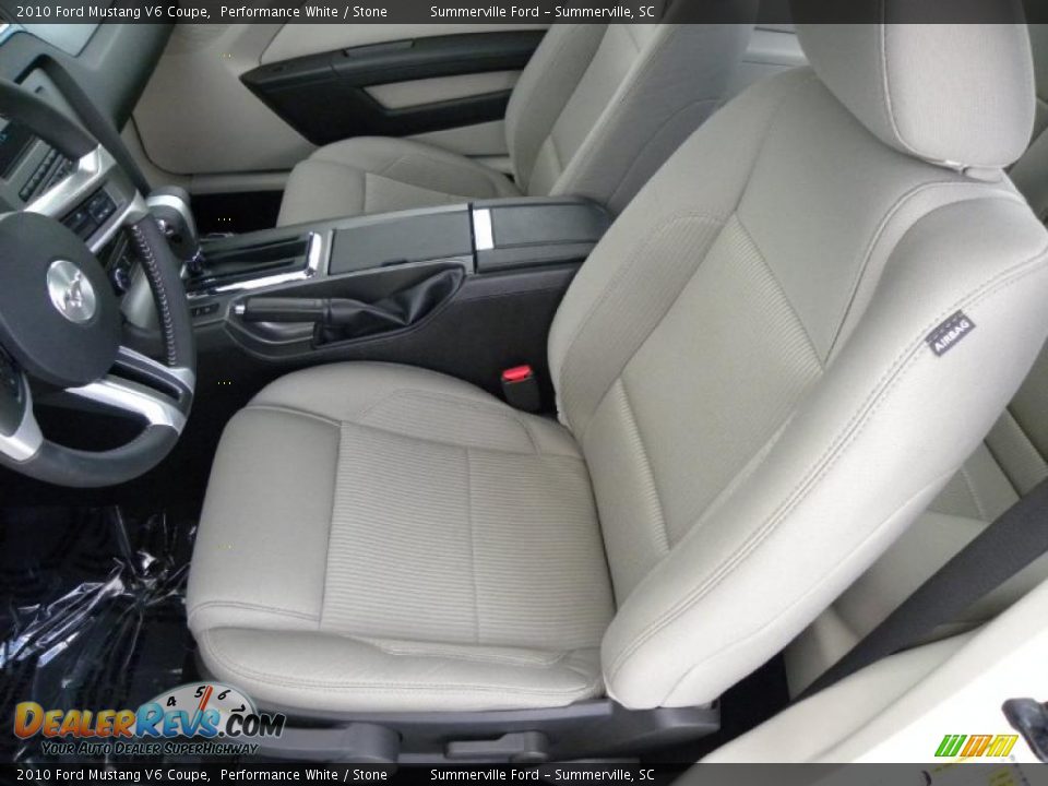 2010 Ford Mustang V6 Coupe Performance White / Stone Photo #4