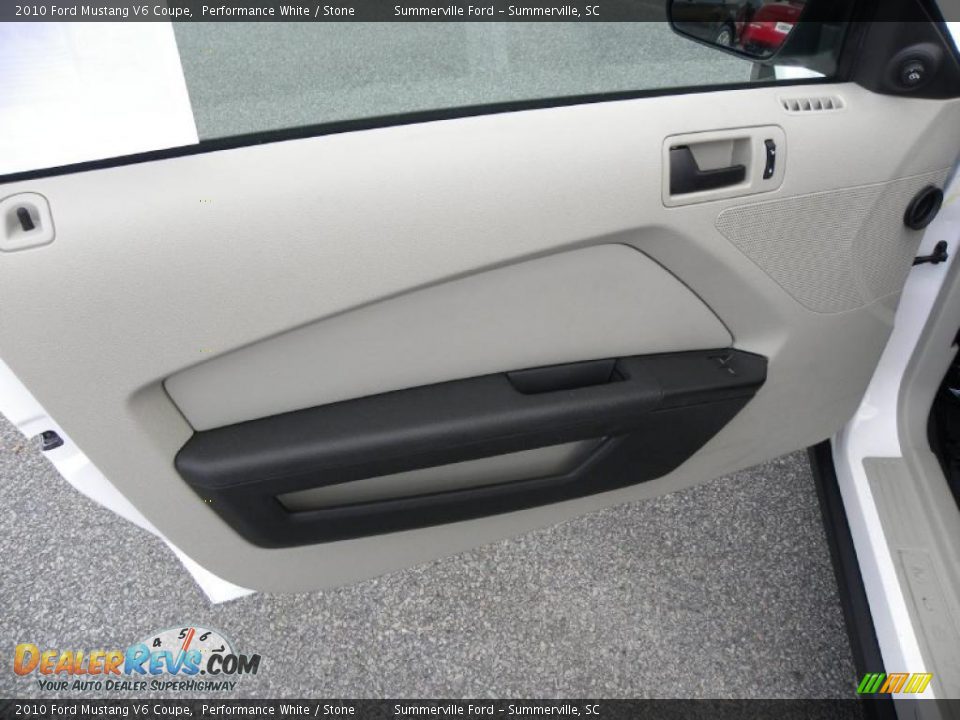 2010 Ford Mustang V6 Coupe Performance White / Stone Photo #6