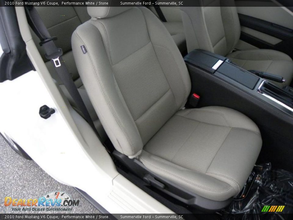 2010 Ford Mustang V6 Coupe Performance White / Stone Photo #7