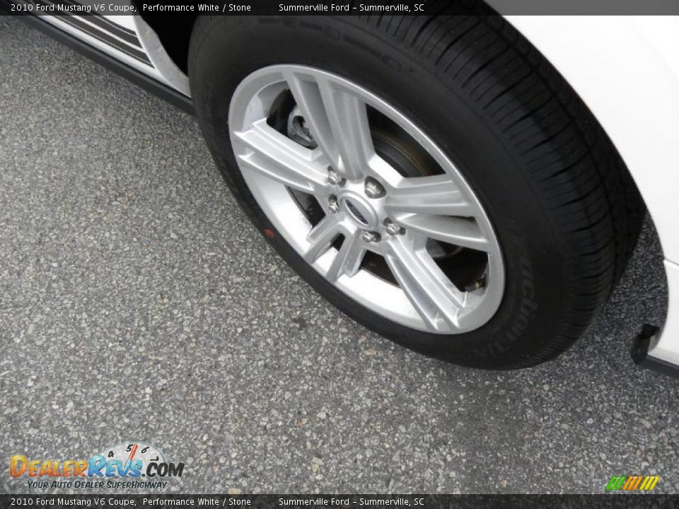 2010 Ford Mustang V6 Coupe Performance White / Stone Photo #13