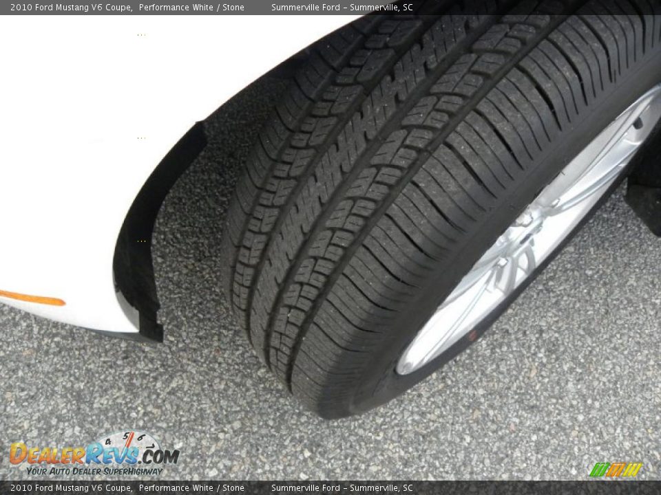2010 Ford Mustang V6 Coupe Performance White / Stone Photo #14