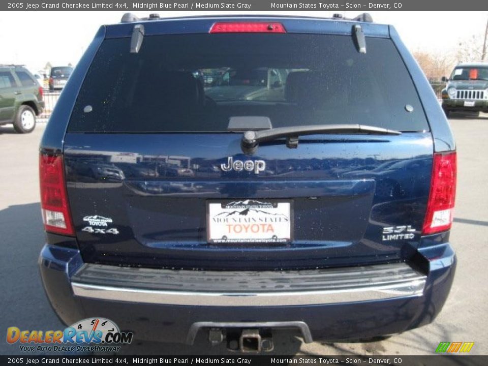 2005 Jeep Grand Cherokee Limited 4x4 Midnight Blue Pearl / Medium Slate Gray Photo #3