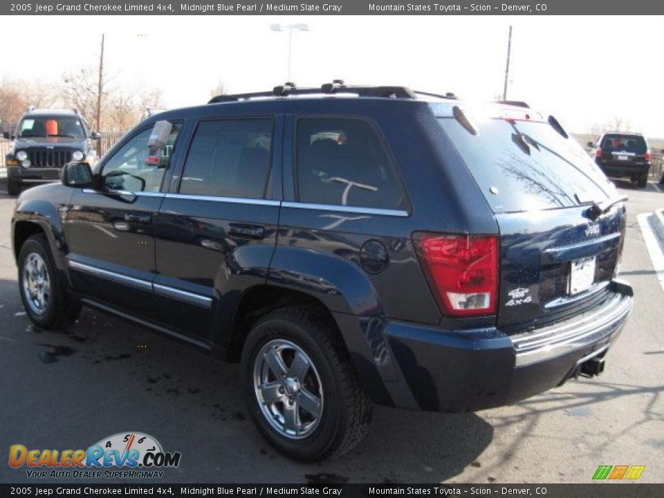 2005 Jeep Grand Cherokee Limited 4x4 Midnight Blue Pearl / Medium Slate Gray Photo #4