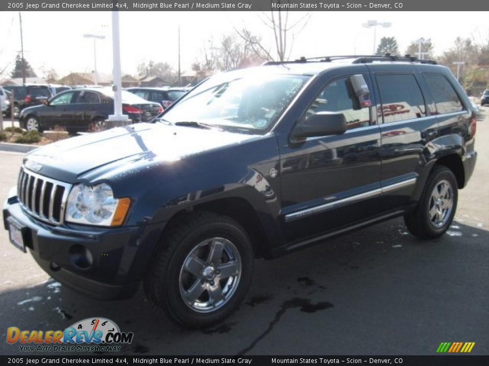 2005 Jeep Grand Cherokee Limited 4x4 Midnight Blue Pearl / Medium Slate Gray Photo #5