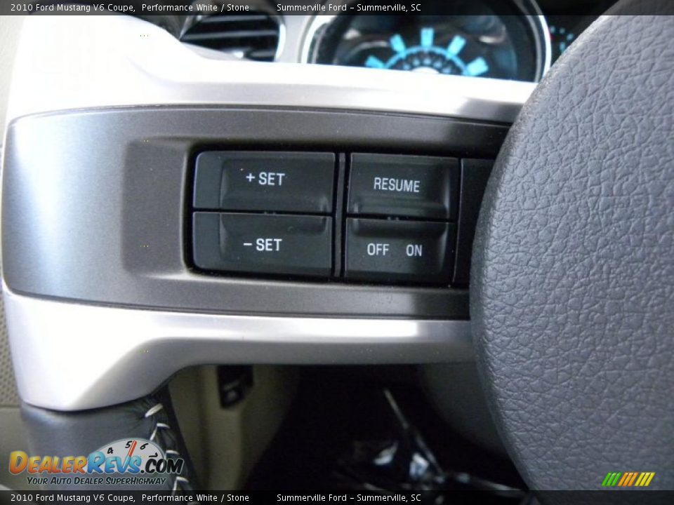 2010 Ford Mustang V6 Coupe Performance White / Stone Photo #18