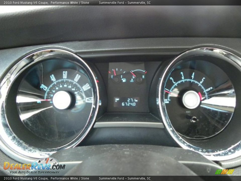 2010 Ford Mustang V6 Coupe Performance White / Stone Photo #19