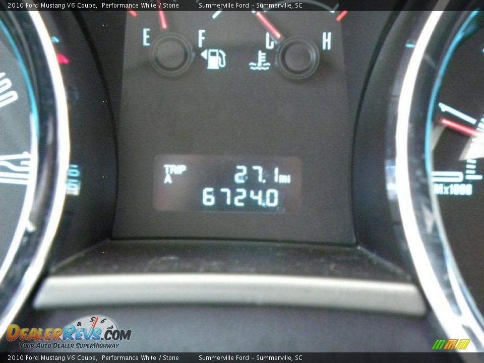 2010 Ford Mustang V6 Coupe Performance White / Stone Photo #20