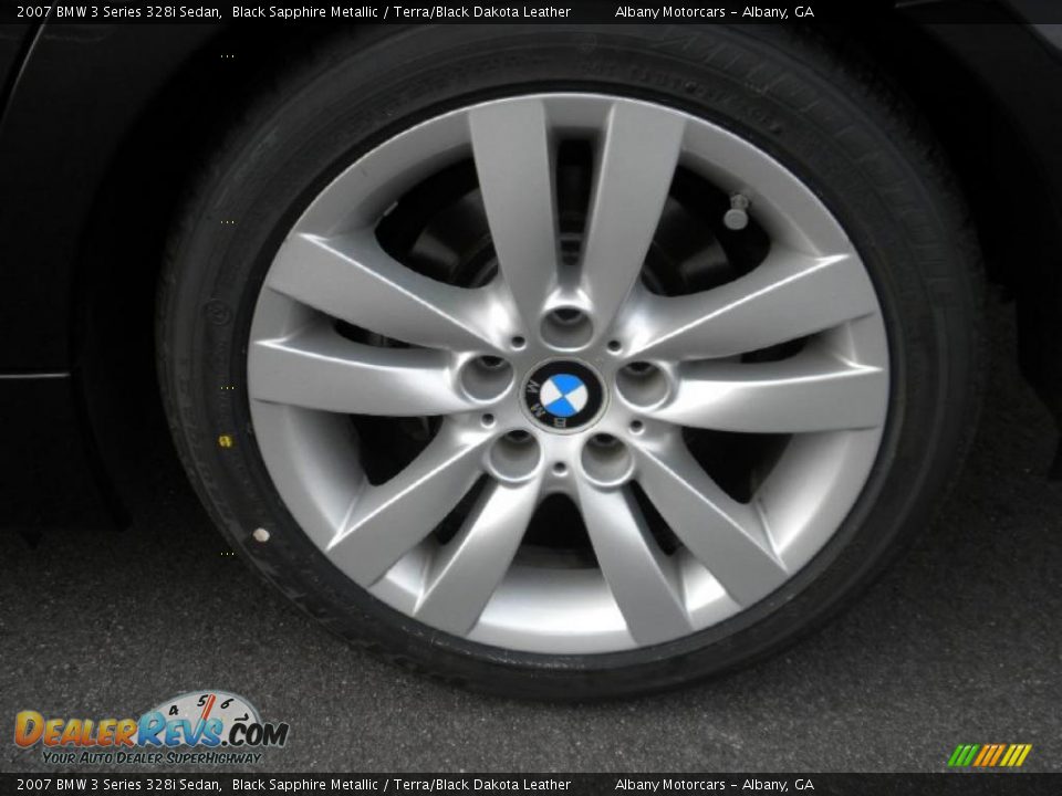 2007 BMW 3 Series 328i Sedan Black Sapphire Metallic / Terra/Black Dakota Leather Photo #5