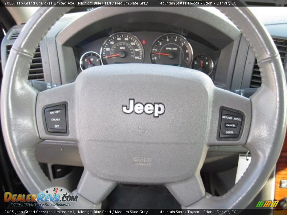 2005 Jeep Grand Cherokee Limited 4x4 Midnight Blue Pearl / Medium Slate Gray Photo #15