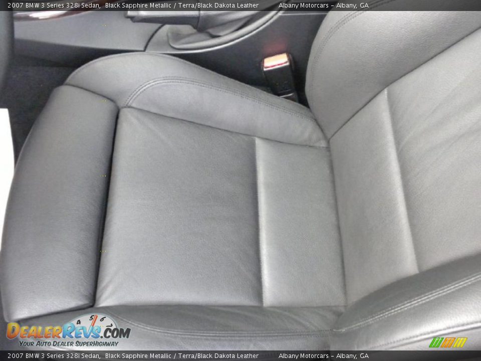 2007 BMW 3 Series 328i Sedan Black Sapphire Metallic / Terra/Black Dakota Leather Photo #8