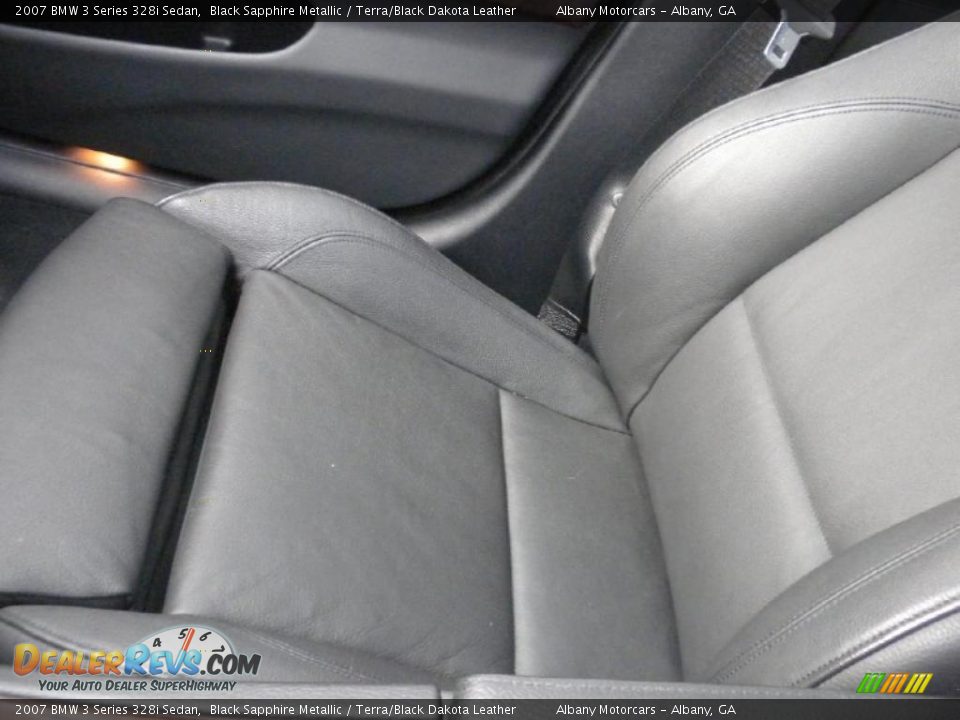 2007 BMW 3 Series 328i Sedan Black Sapphire Metallic / Terra/Black Dakota Leather Photo #10