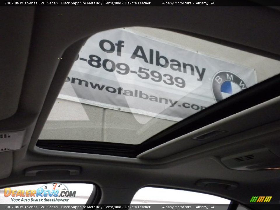2007 BMW 3 Series 328i Sedan Black Sapphire Metallic / Terra/Black Dakota Leather Photo #11