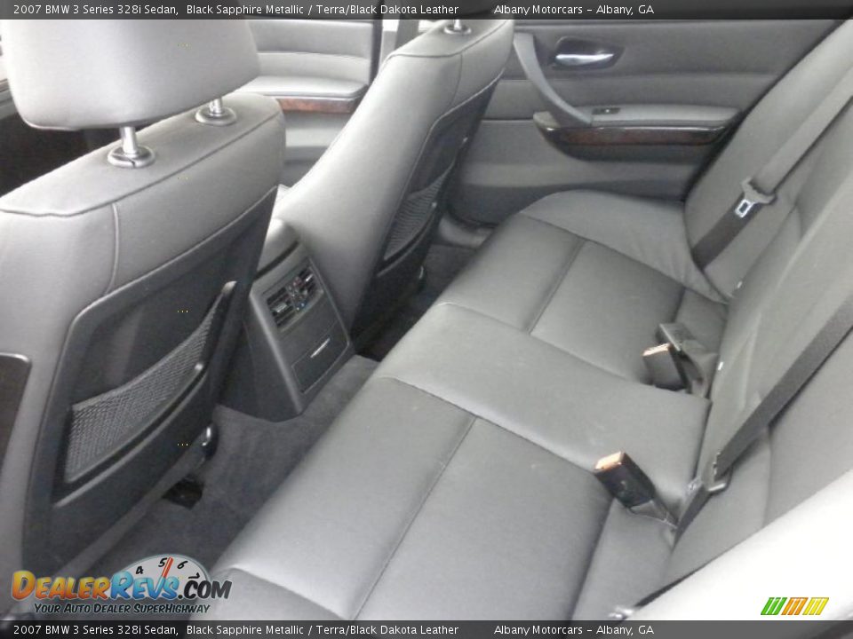 2007 BMW 3 Series 328i Sedan Black Sapphire Metallic / Terra/Black Dakota Leather Photo #12