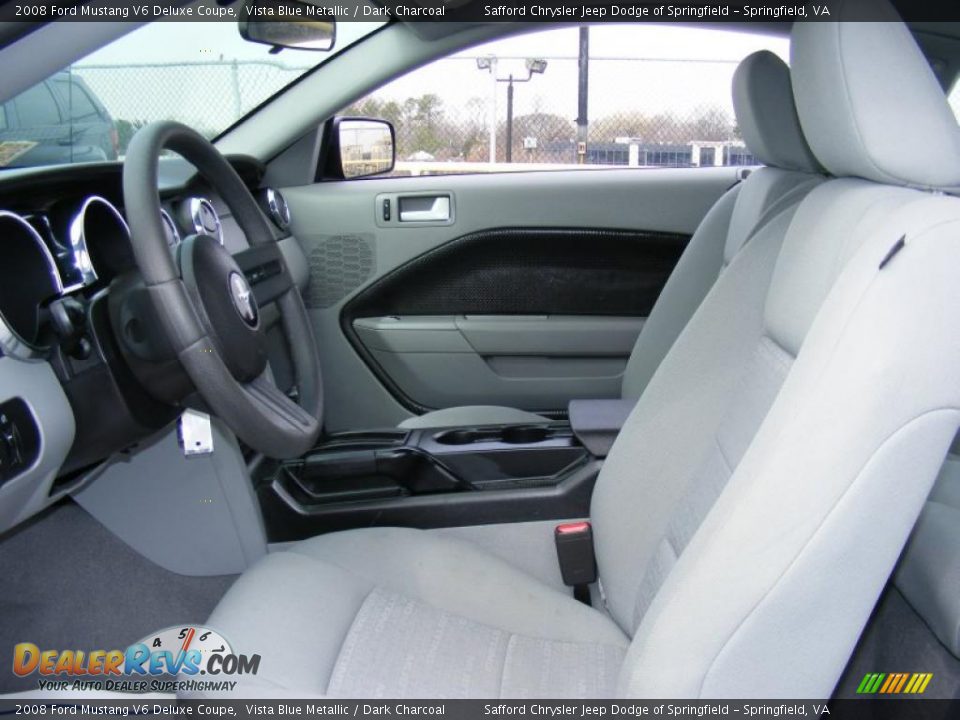 2008 Ford Mustang V6 Deluxe Coupe Vista Blue Metallic / Dark Charcoal Photo #13