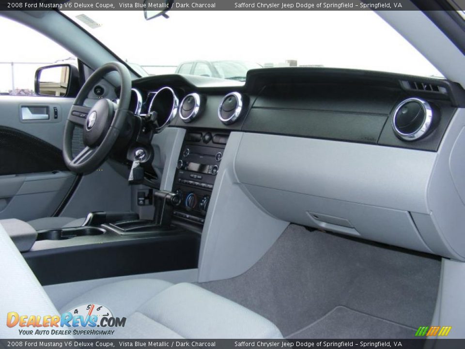 2008 Ford Mustang V6 Deluxe Coupe Vista Blue Metallic / Dark Charcoal Photo #16